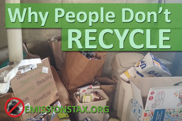 Reasons Why People Don't Recycle